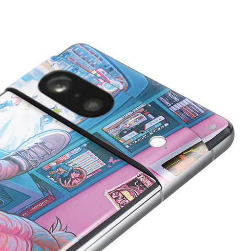 Pink Hair Anime Gamer Girl by Ivy Dolamore Pixel Skins